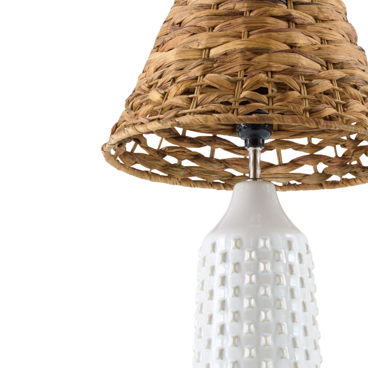   Braided Seagrass Table Lamp Set (2) | Oroa.com