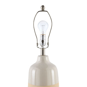   Glazed White Ceramic Table Lamp | Oroa.com