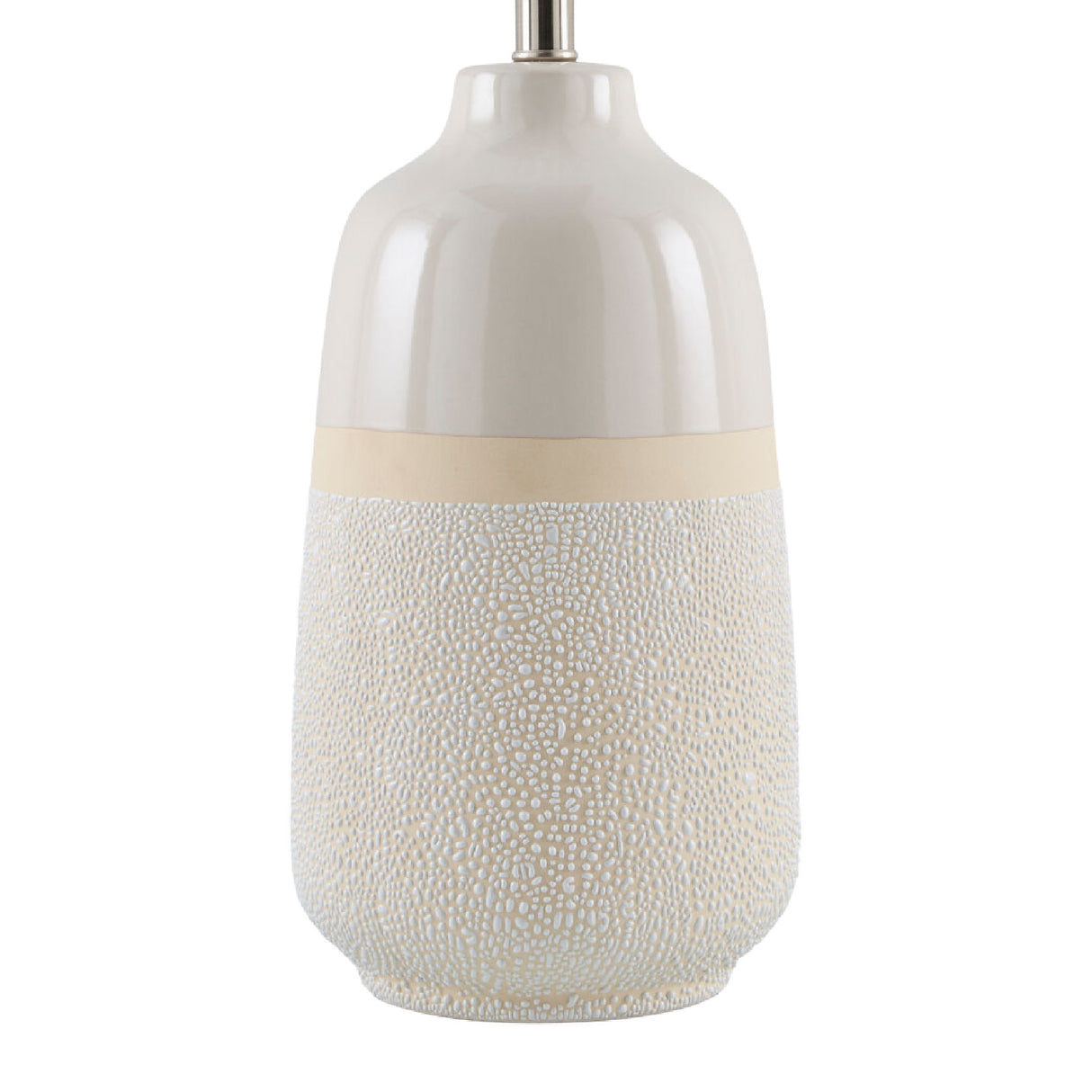   Glazed White Ceramic Table Lamp | Oroa.com