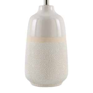   Glazed White Ceramic Table Lamp | Oroa.com
