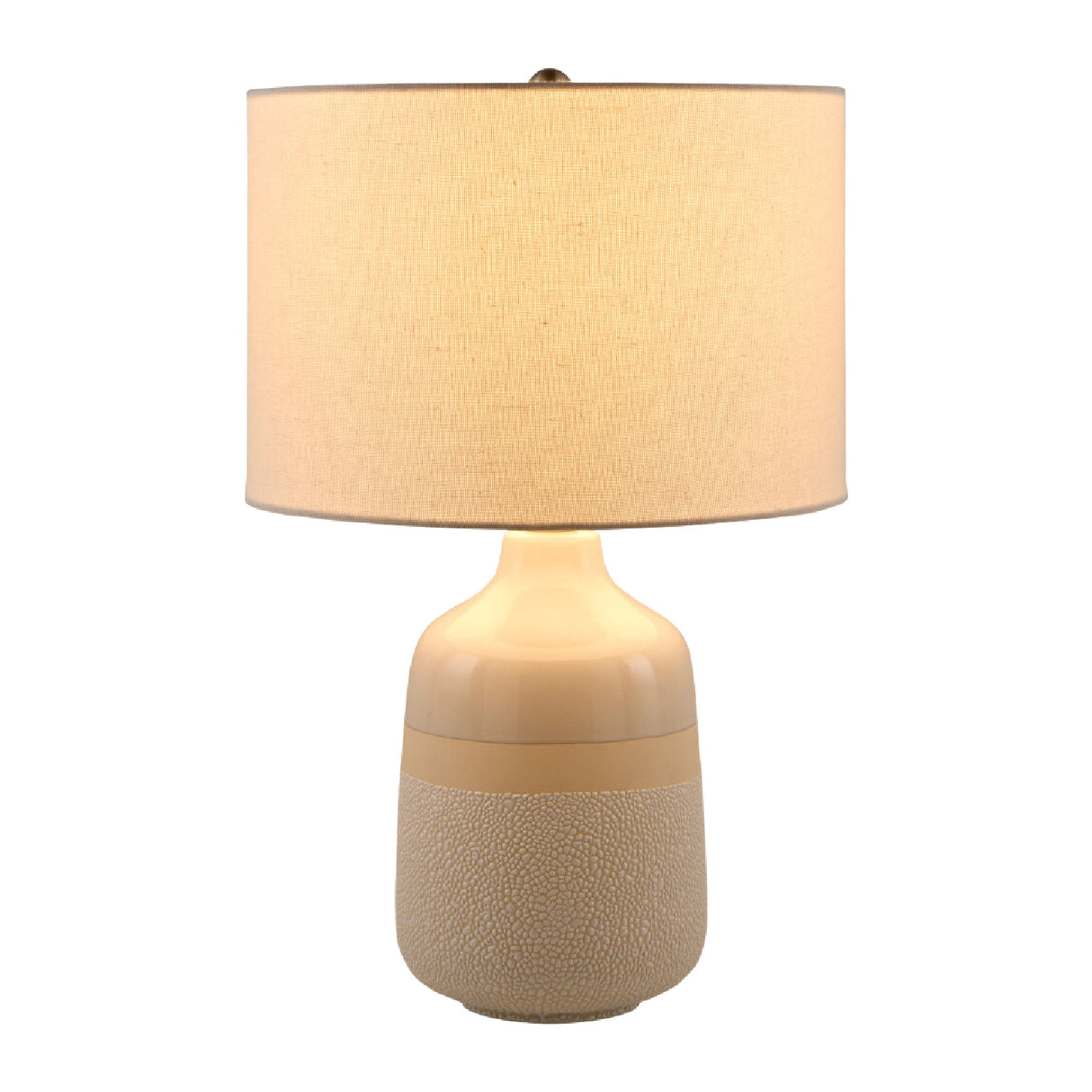   Glazed White Ceramic Table Lamp | Oroa.com