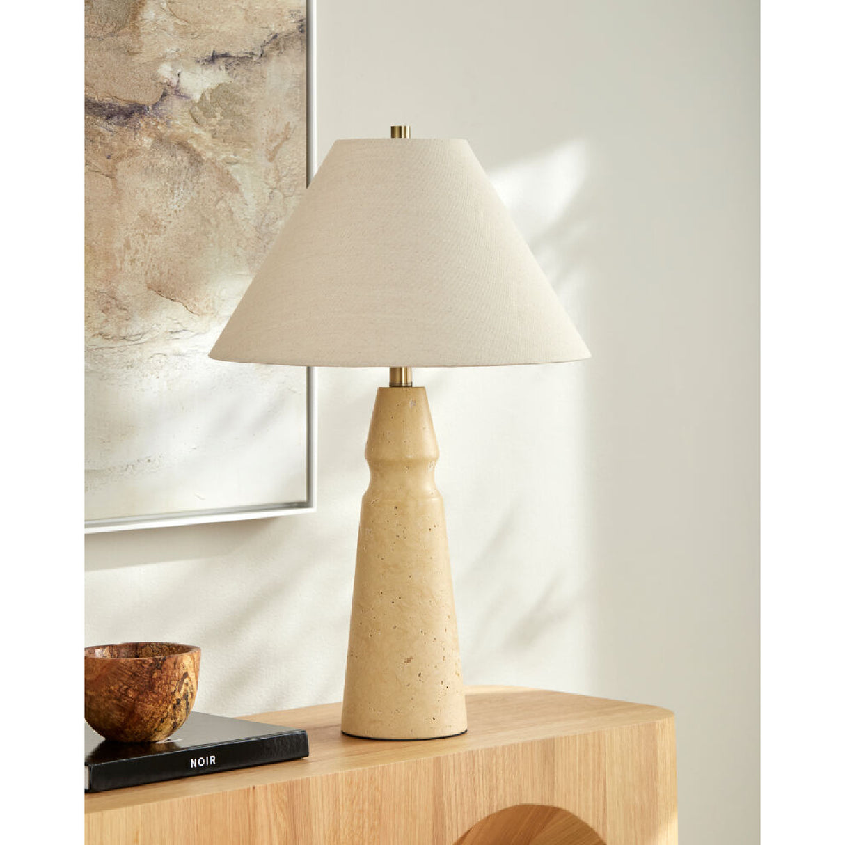   Modern European furniture - Taupe Jute Accent Table Lamp - www.oroa.com | Oroa.com