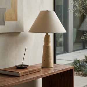   Modern European furniture - Taupe Jute Accent Table Lamp - www.oroa.com | Oroa.com