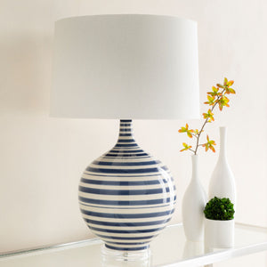   Modern European furniture - Navy Stripes Ceramic Table Lamp - www.oroa.com | Oroa.com