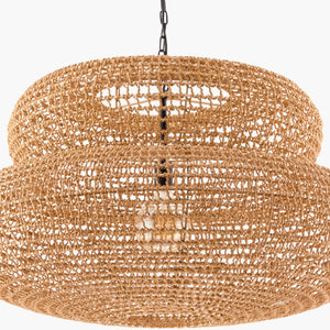   Modern European furniture - Brown Woven 2-Tier Pendant Lamp - www.oroa.com | Oroa.com