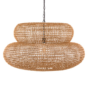   Modern European furniture - Brown Woven 2-Tier Pendant Lamp - www.oroa.com | Oroa.com