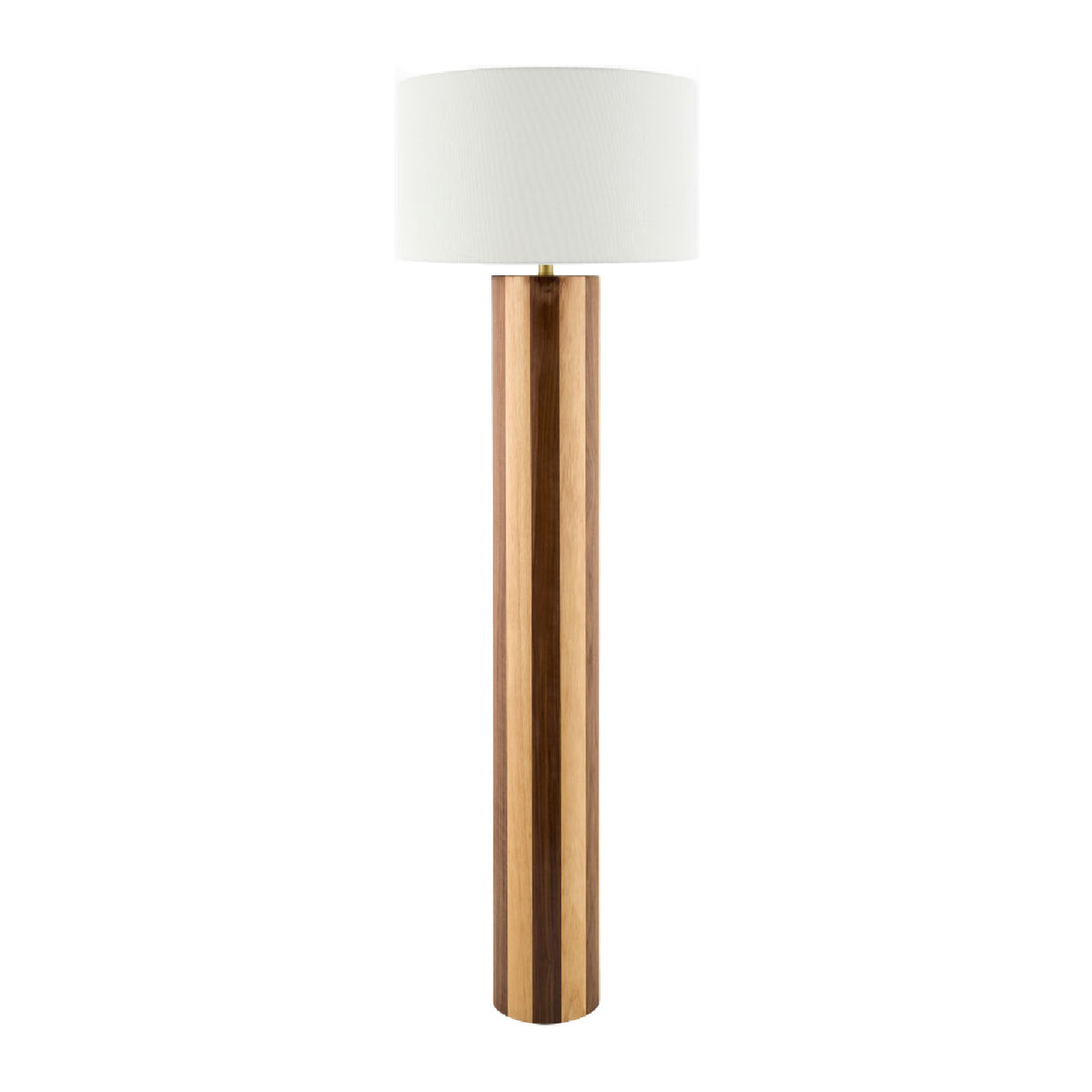   Modern European furniture - Brown Stripes Wooden Floor Lamp - www.oroa.com | Oroa.com
