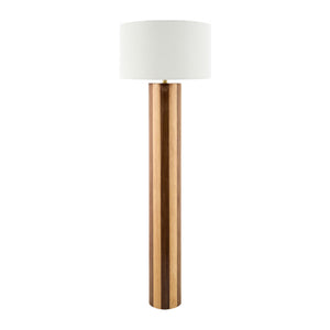   Modern European furniture - Brown Stripes Wooden Floor Lamp - www.oroa.com | Oroa.com