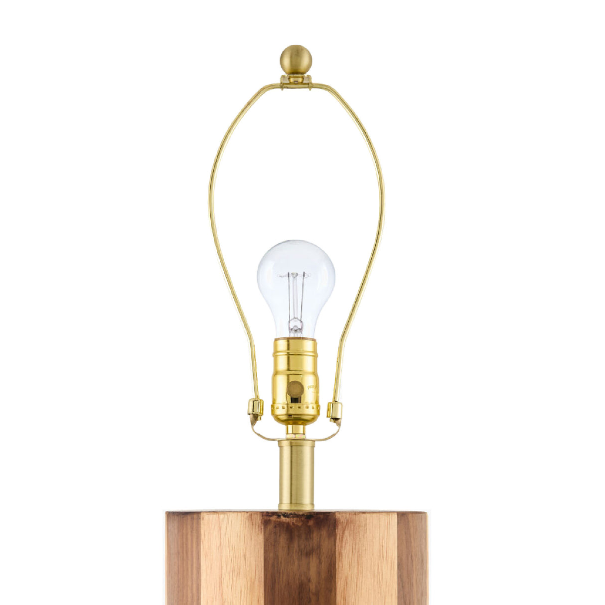   Modern European furniture - Brown Stripes Wooden Floor Lamp - www.oroa.com | Oroa.com