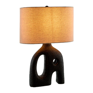   Abstract Carved Base Table Lamp | Oroa.com