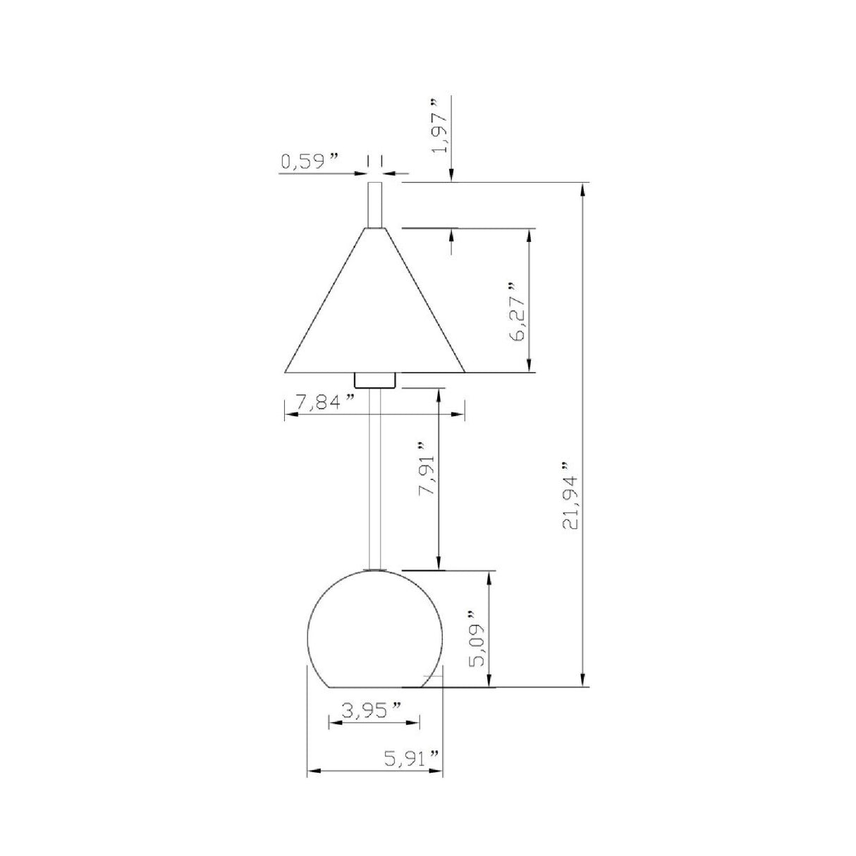   Metal Shade Accent Table Lamp | Oroa.com