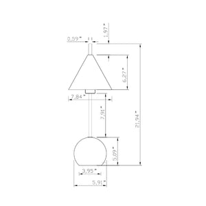   Metal Shade Accent Table Lamp | Oroa.com