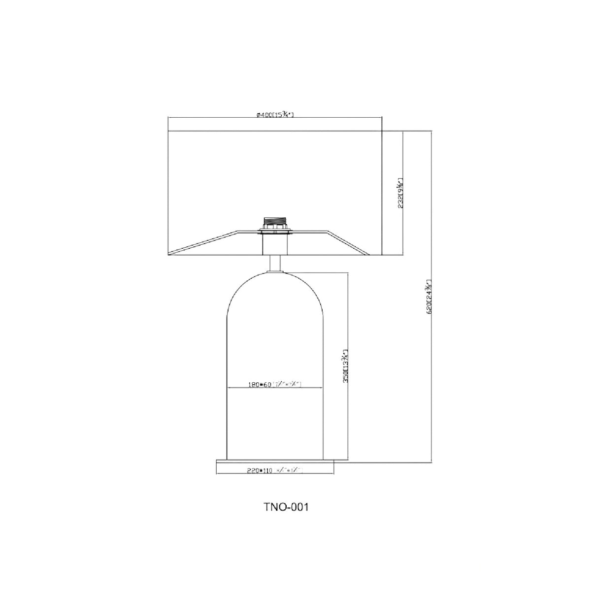   Modern European furniture - Beige Arched Travertine Table Lamp - www.oroa.com | Oroa.com