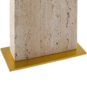   Modern European furniture - Beige Arched Travertine Table Lamp - www.oroa.com | Oroa.com