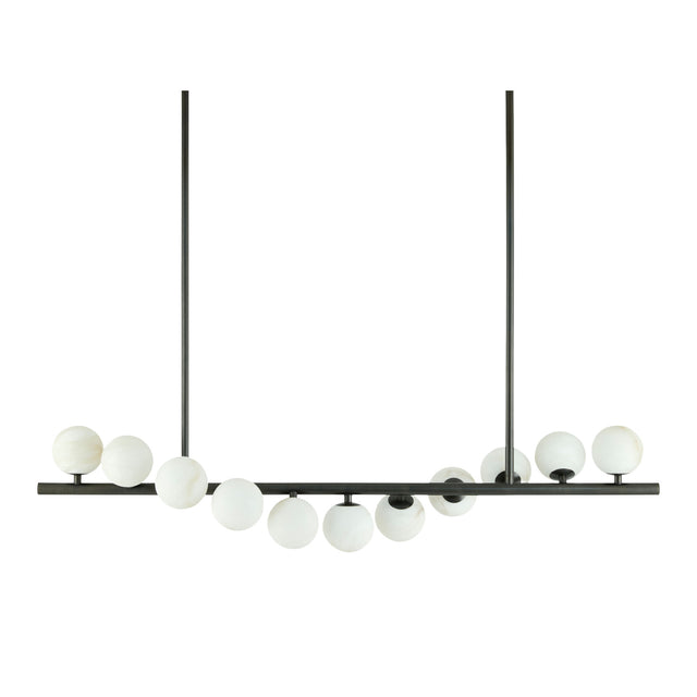 Modern European furniture - White Stone 11-Light Pendant Lamp - www.oroa.com