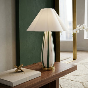   Modern European furniture - Striped Ceramic Accent Table Lamp - www.oroa.com | Oroa.com