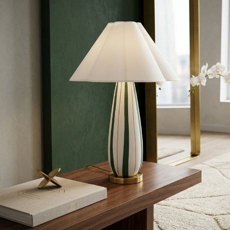   Modern European furniture - Striped Ceramic Accent Table Lamp - www.oroa.com | Oroa.com