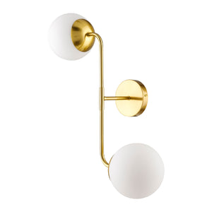   Modern European furniture - Double White Glass Wall Lamp - www.oroa.com | Oroa.com