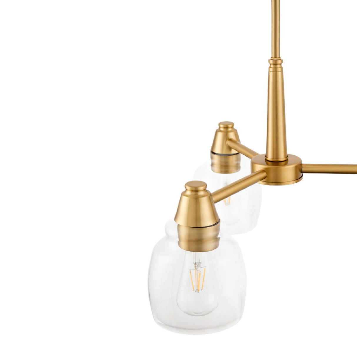   Iron Framed Glass Chandelier | Oroa.com