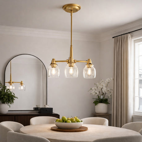   Iron Framed Glass Chandelier | Oroa.com