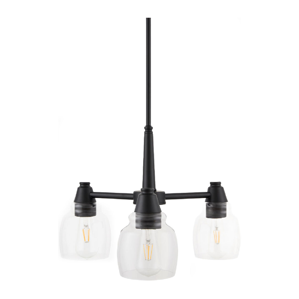   Iron Framed Glass Chandelier | Oroa.com