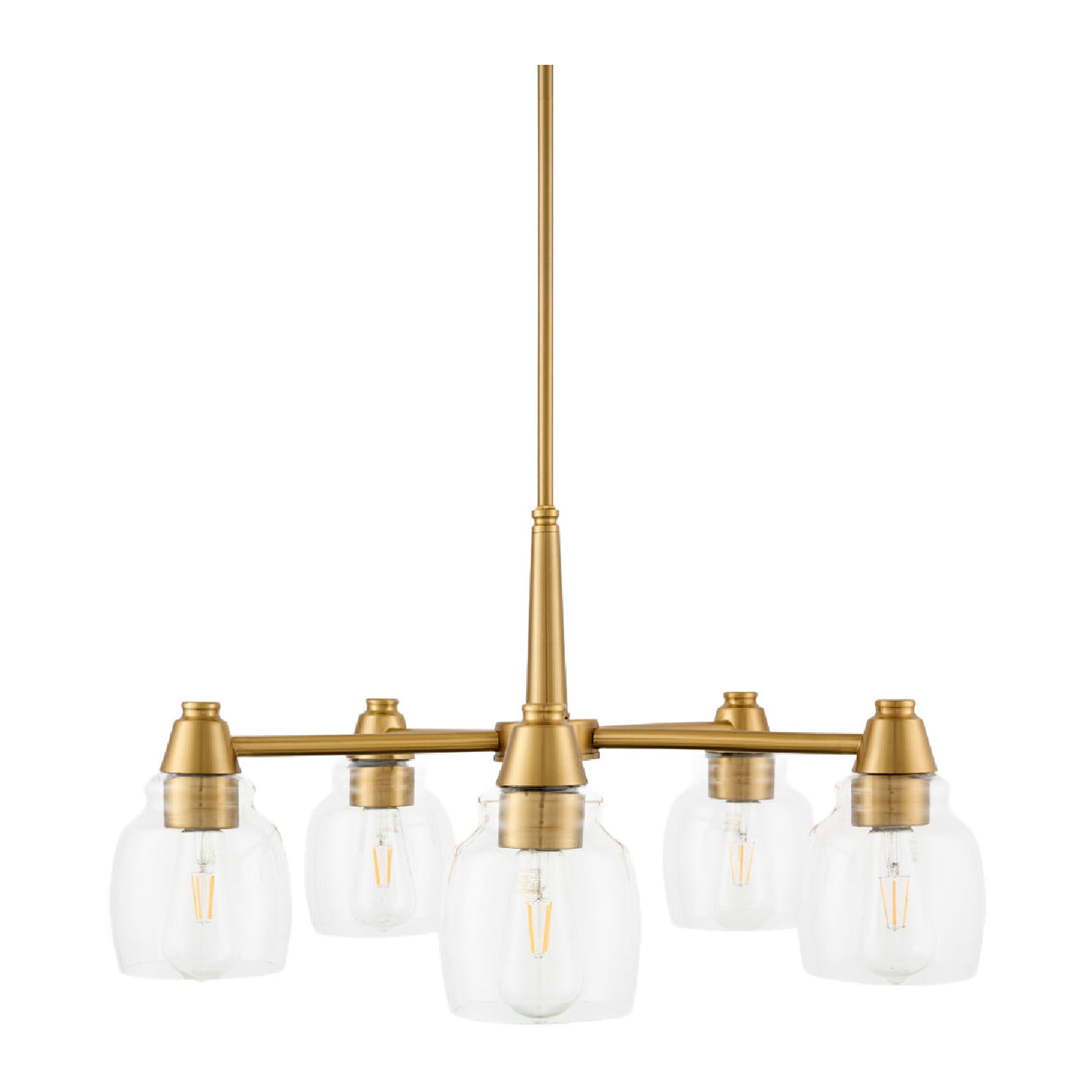   Iron Framed Glass Chandelier | Oroa.com