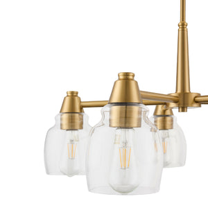   Iron Framed Glass Chandelier | Oroa.com