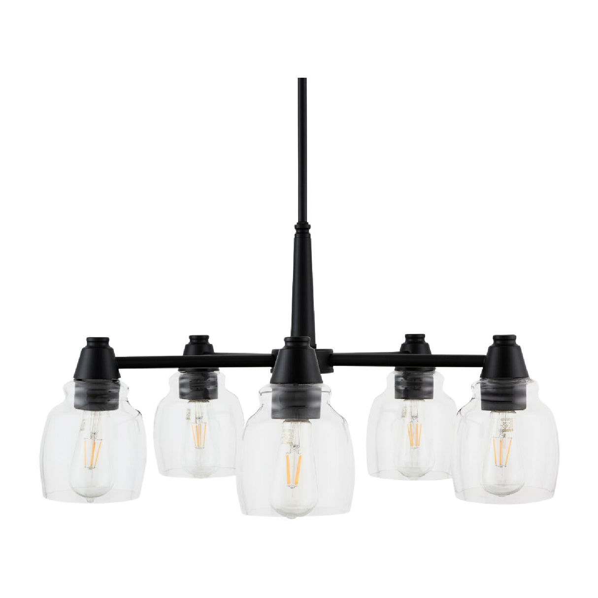   Iron Framed Glass Chandelier | Oroa.com