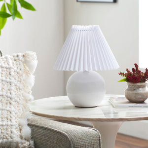   Pleated Fabric Shade Table Lamp | Oroa.com
