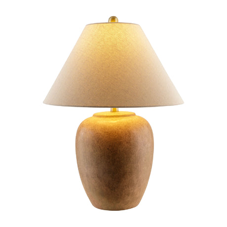   Modern European furniture - Glazed Brown Ceramic Table Lamp - www.oroa.com | Oroa.com