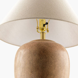   Modern European furniture - Glazed Brown Ceramic Table Lamp - www.oroa.com | Oroa.com