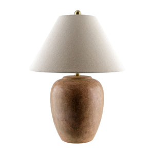   Modern European furniture - Glazed Brown Ceramic Table Lamp - www.oroa.com | Oroa.com