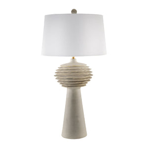   Modern European furniture - Gray Sculptured Accent Table Lamp - www.oroa.com | Oroa.com