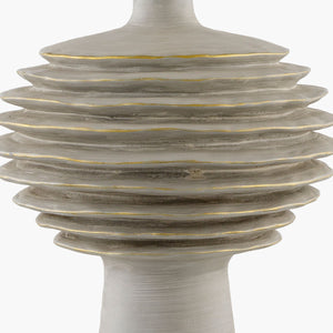   Modern European furniture - Gray Sculptured Accent Table Lamp - www.oroa.com | Oroa.com