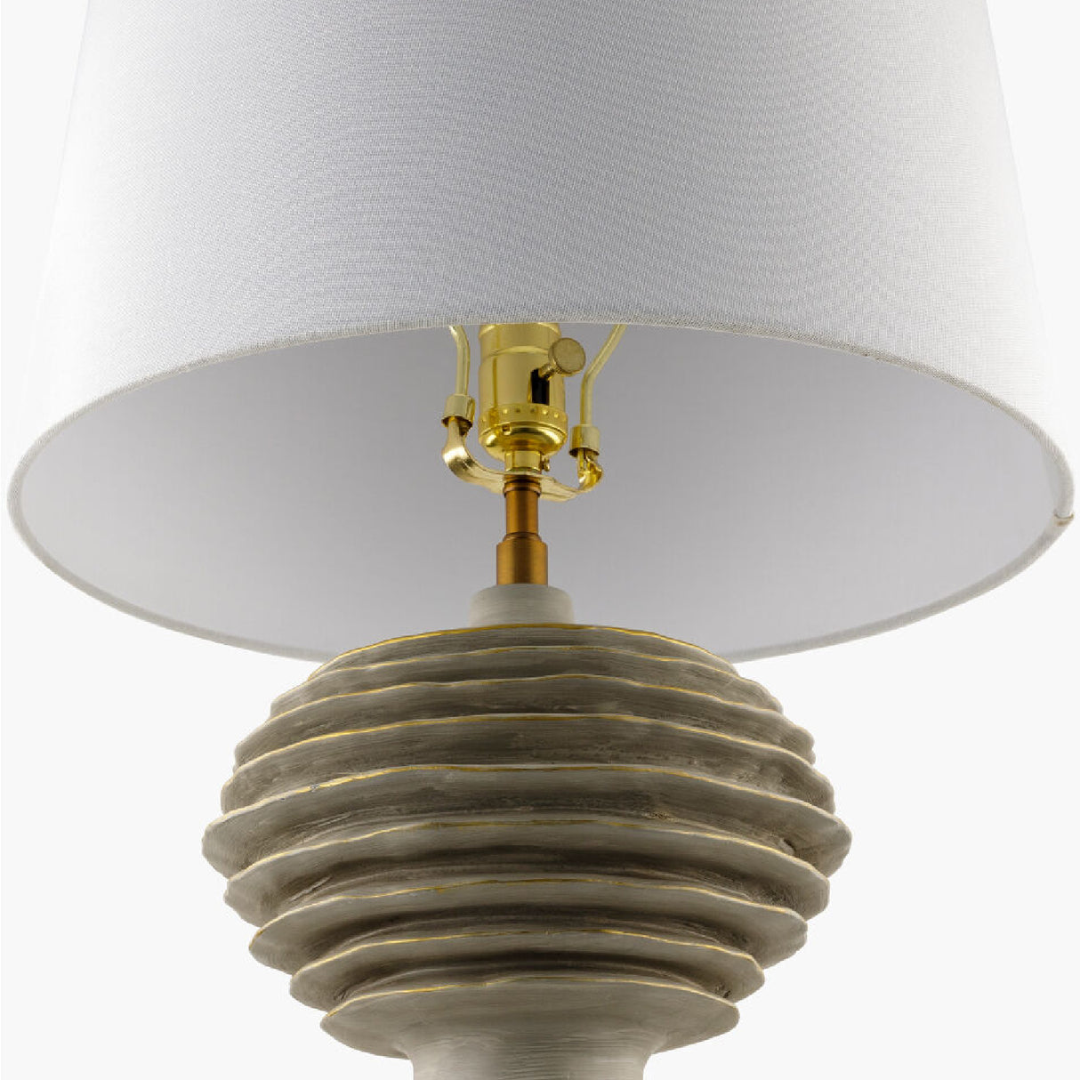   Modern European furniture - Gray Sculptured Accent Table Lamp - www.oroa.com | Oroa.com