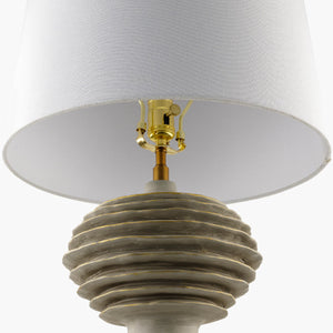   Modern European furniture - Gray Sculptured Accent Table Lamp - www.oroa.com | Oroa.com