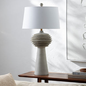   Modern European furniture - Gray Sculptured Accent Table Lamp - www.oroa.com | Oroa.com