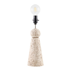   Travertine Base Rattan Table Lamps (2) | Oroa.com
