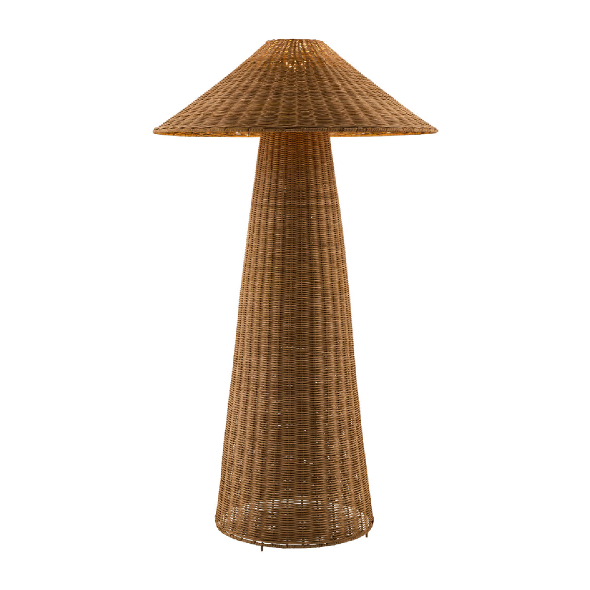   Modern European furniture - Brown Rattan Accent Floor Lamp - www.oroa.com | Oroa.com