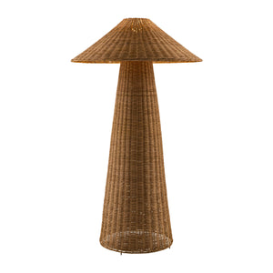   Modern European furniture - Brown Rattan Accent Floor Lamp - www.oroa.com | Oroa.com