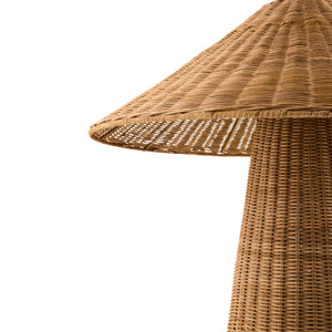   Modern European furniture - Brown Rattan Accent Floor Lamp - www.oroa.com | Oroa.com