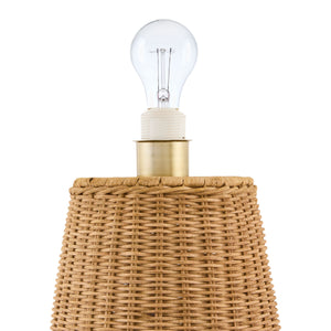   Modern European furniture - Brown Rattan Accent Floor Lamp - www.oroa.com | Oroa.com