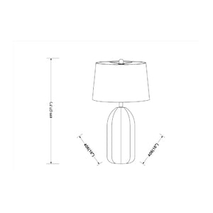   Modern European furniture - Black Ceramic Modern Table Lamp - www.oroa.com | Oroa.com