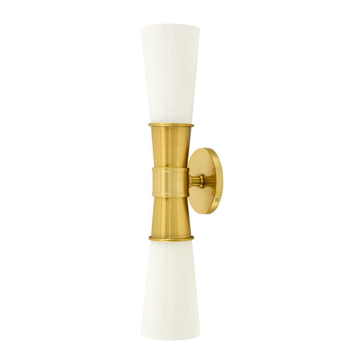   Modern European furniture - White Glass 2-Light Wall Lamp - www.oroa.com | Oroa.com