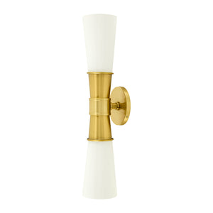   Modern European furniture - White Glass 2-Light Wall Lamp - www.oroa.com | Oroa.com
