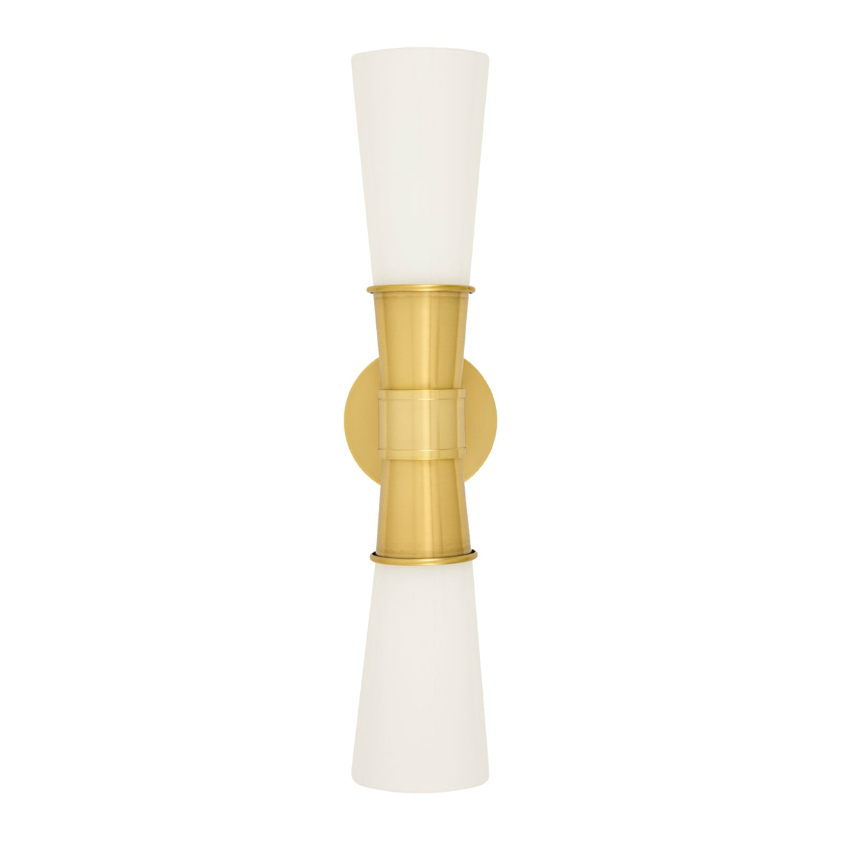   Modern European furniture - White Glass 2-Light Wall Lamp - www.oroa.com | Oroa.com