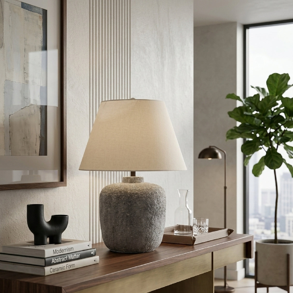   Modern European furniture - Painted White Paper Table Lamp - www.oroa.com | Oroa.com
