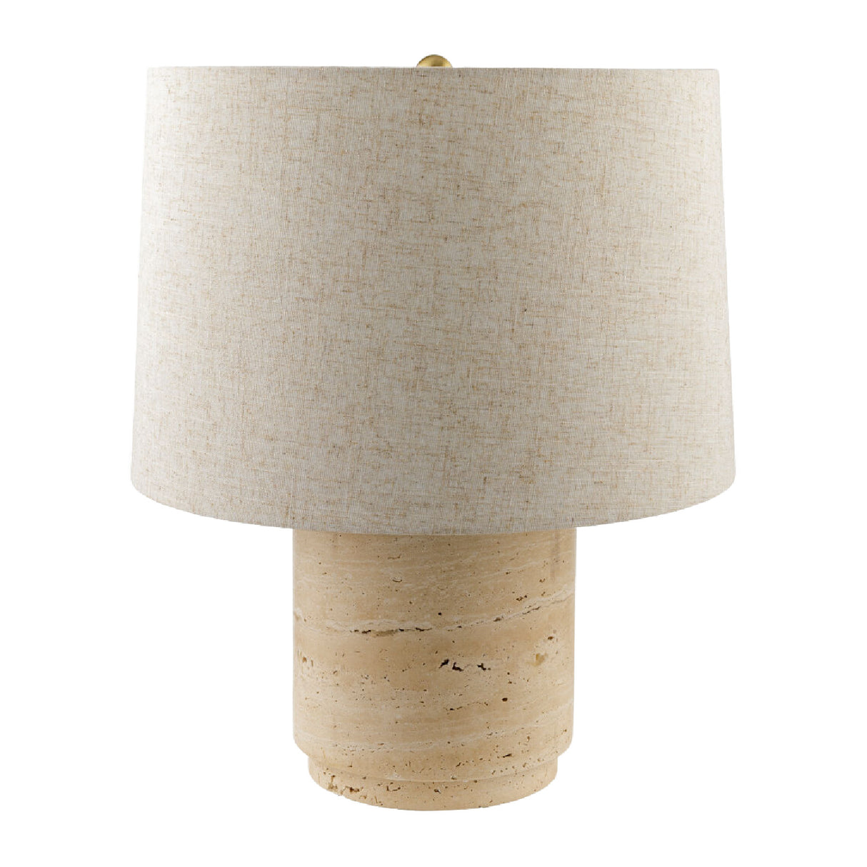   Travertine Base Accent Table Lamp | Oroa.com