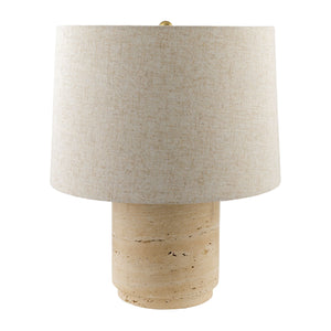   Travertine Base Accent Table Lamp | Oroa.com