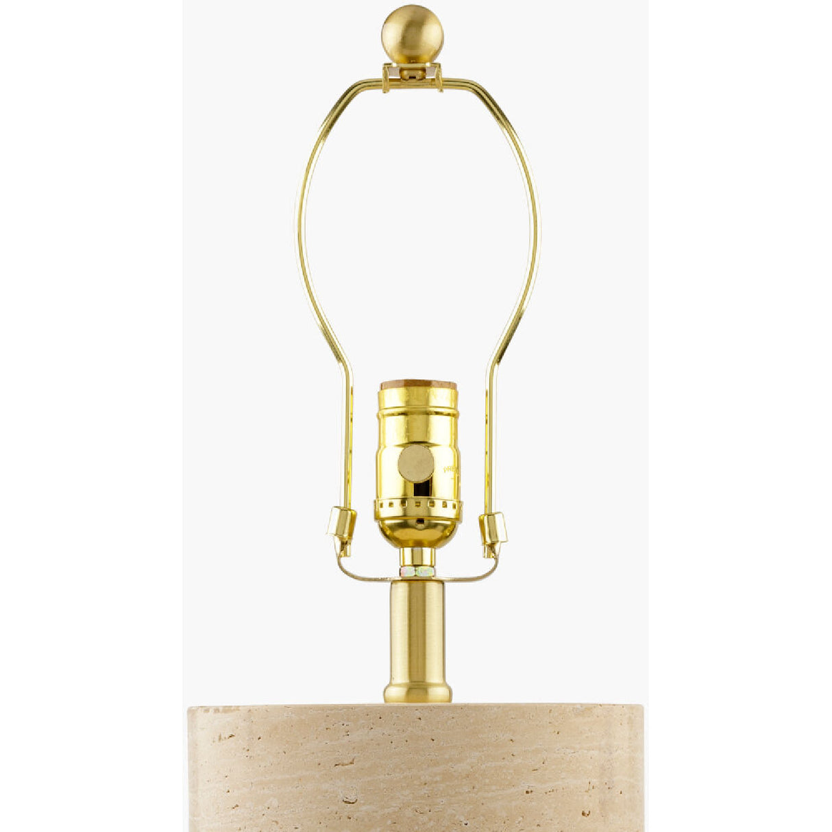   Travertine Base Accent Table Lamp | Oroa.com